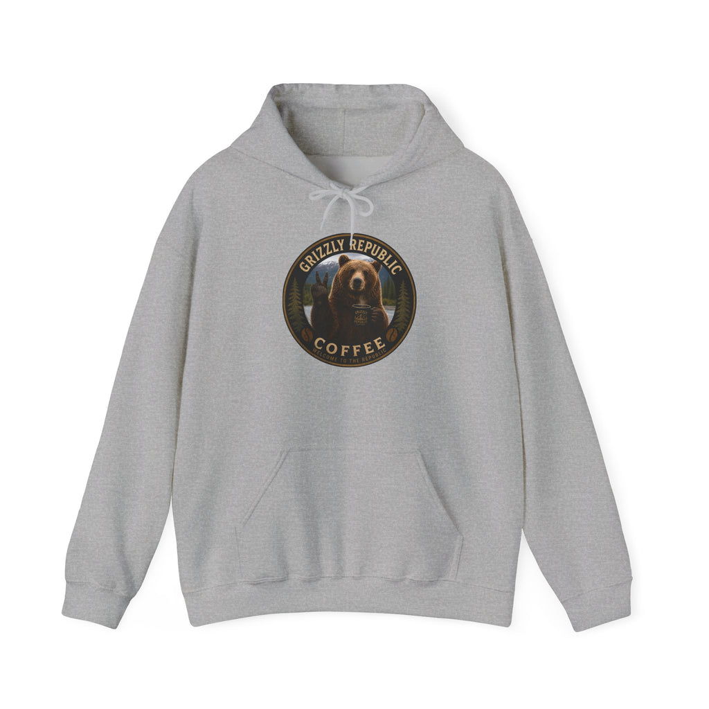Coffee Hoodie — Grizzly Republic Coffee Logo Pullover