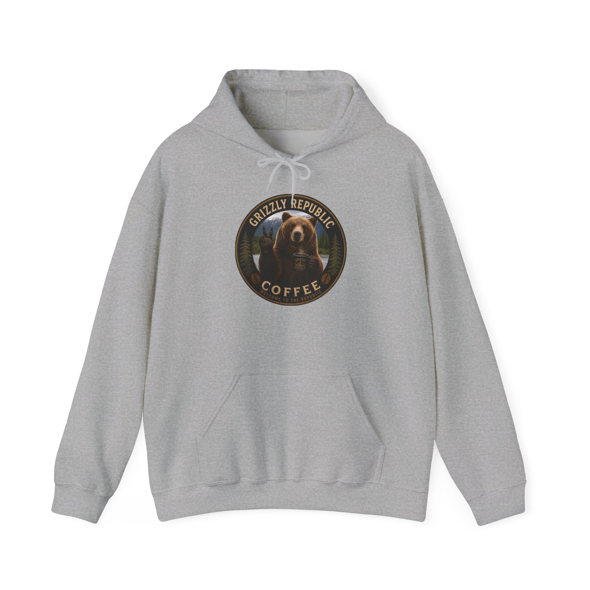 Coffee Hoodie — Grizzly Republic Coffee Logo Pullover