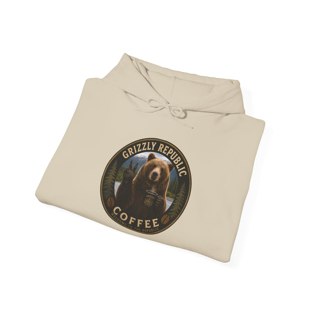 Coffee Hoodie — Grizzly Republic Coffee Logo Pullover