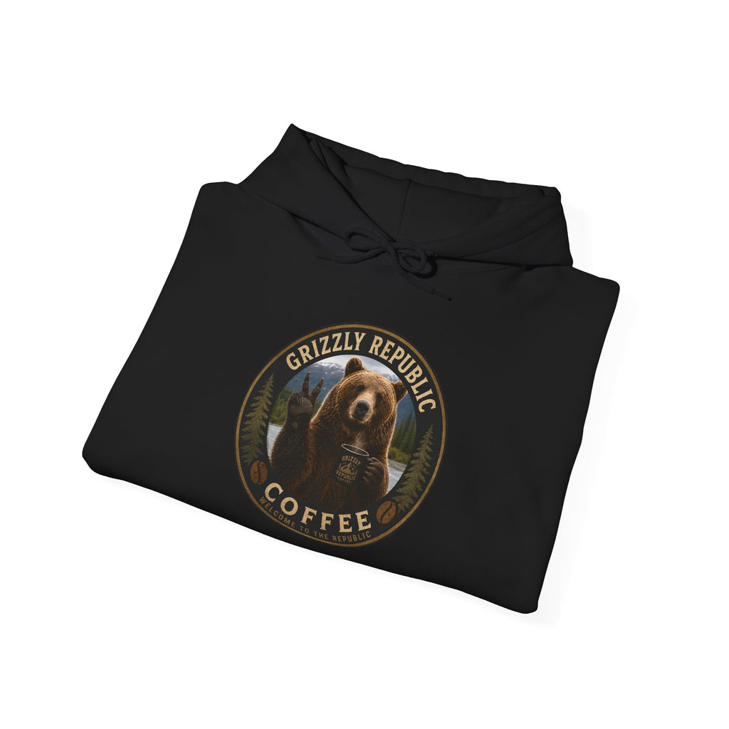 Coffee Hoodie — Grizzly Republic Coffee Logo Pullover