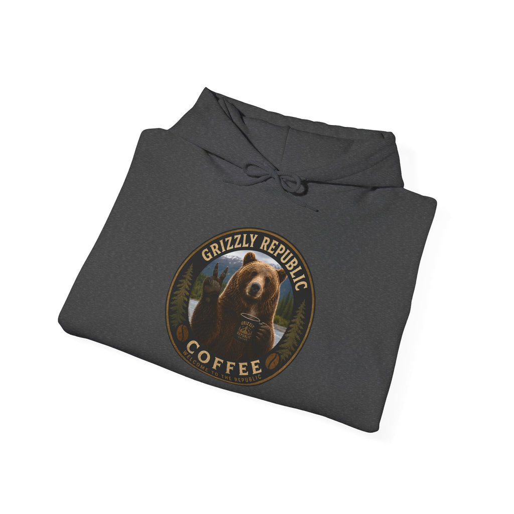 Coffee Hoodie — Grizzly Republic Coffee Logo Pullover