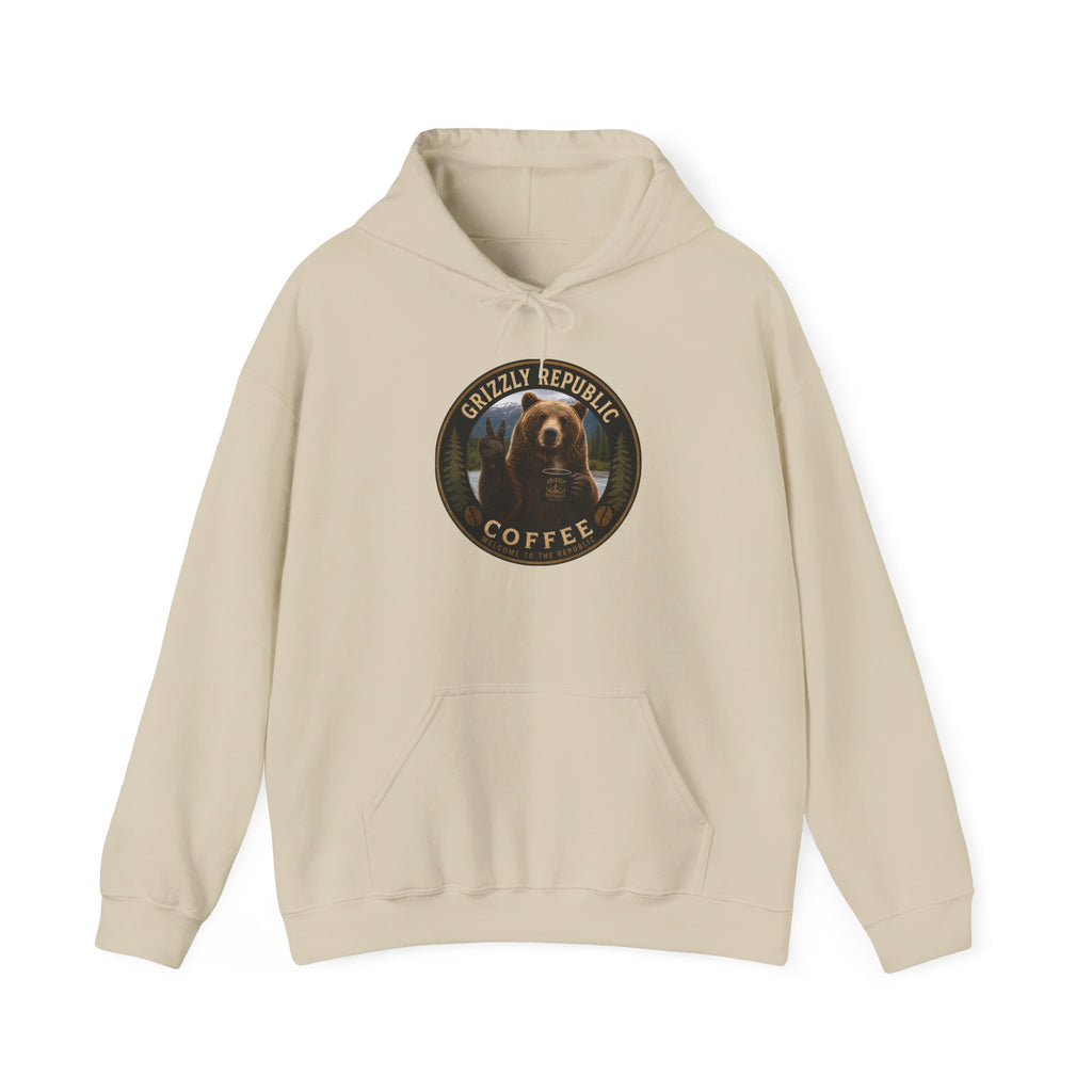 Coffee Hoodie — Grizzly Republic Coffee Logo Pullover