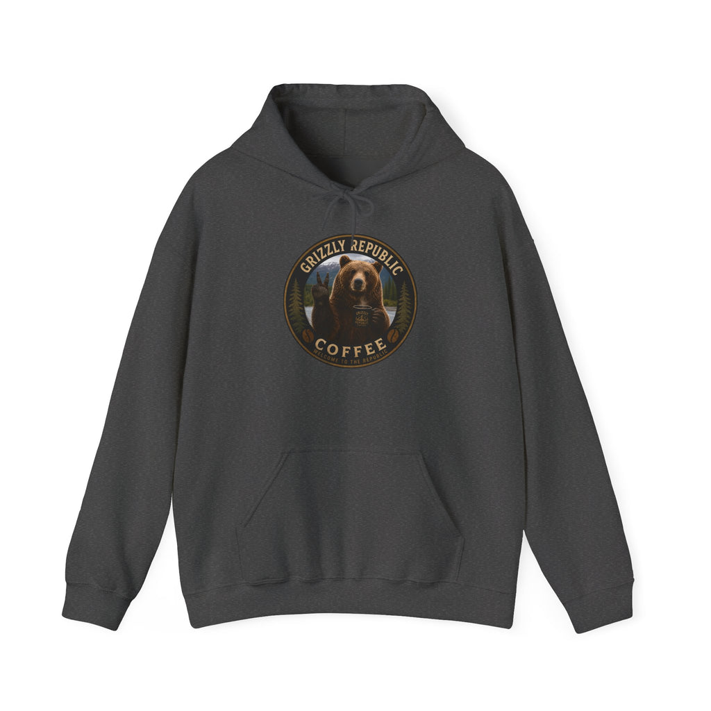 Coffee Hoodie — Grizzly Republic Coffee Logo Pullover
