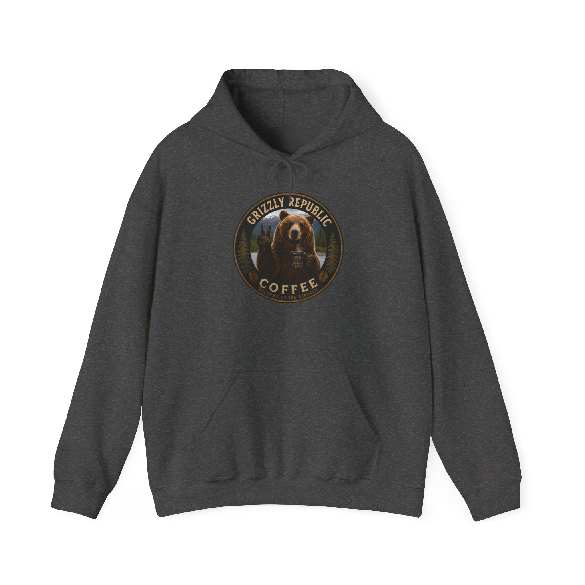 Coffee Hoodie — Grizzly Republic Coffee Logo Pullover
