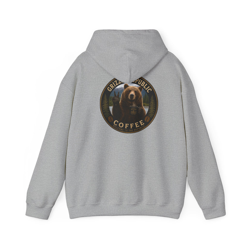 Coffee Hoodie — Grizzly Republic Coffee Logo Pullover