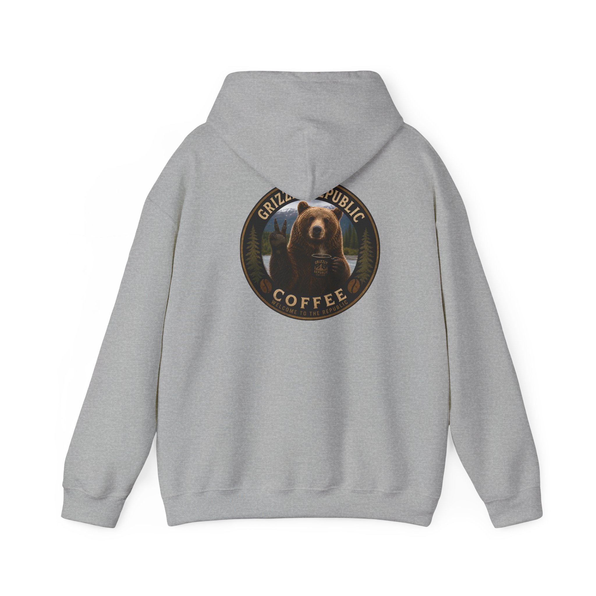 Coffee Hoodie — Grizzly Republic Coffee Logo Pullover