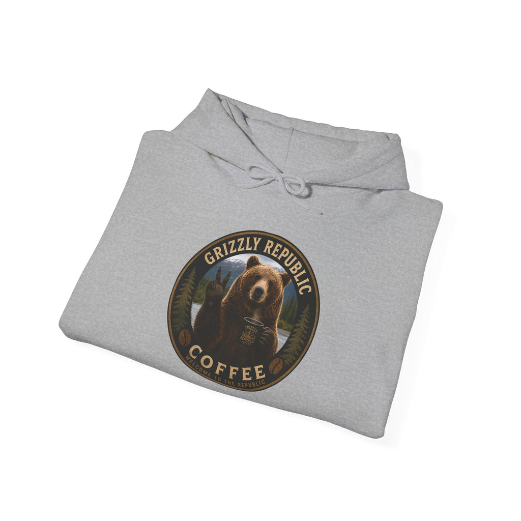 Coffee Hoodie — Grizzly Republic Coffee Logo Pullover