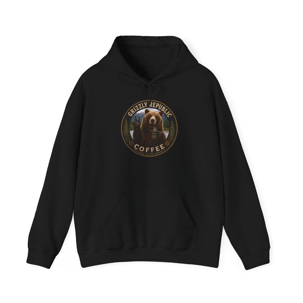Coffee Hoodie — Grizzly Republic Coffee Logo Pullover