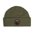 Embroidered Mountain Patch Cuff Beanie