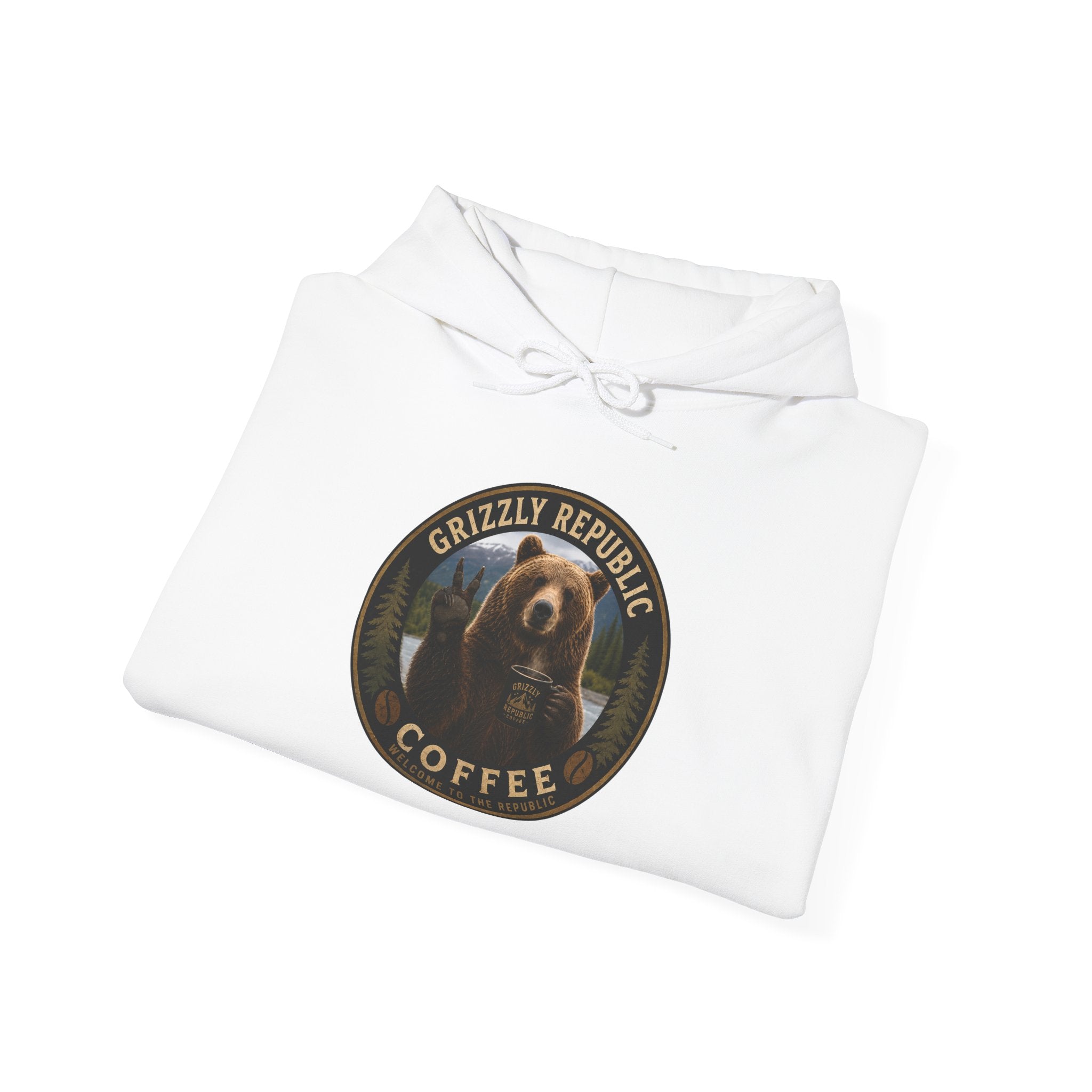 Coffee Hoodie — Grizzly Republic Coffee Logo Pullover